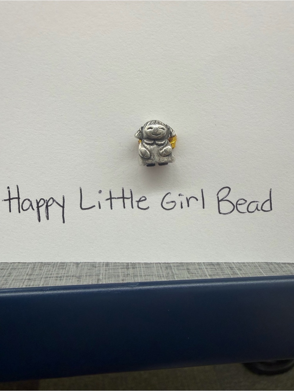 Pandora Retired Happy Little Girl Daughter Charm 790375 Sterling Silver 925 ALE